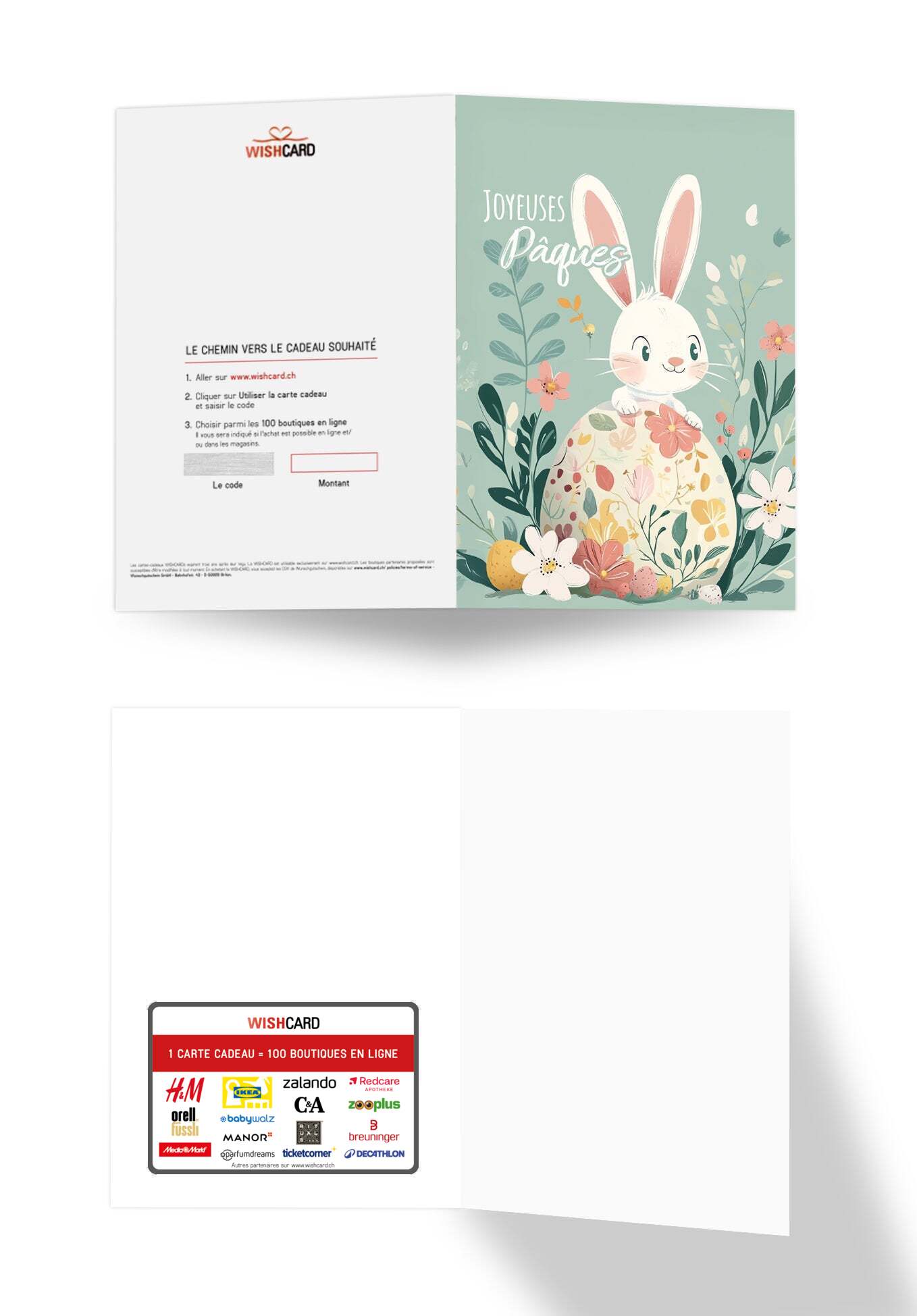Joyeuses Pâques - Lapin Turquoise