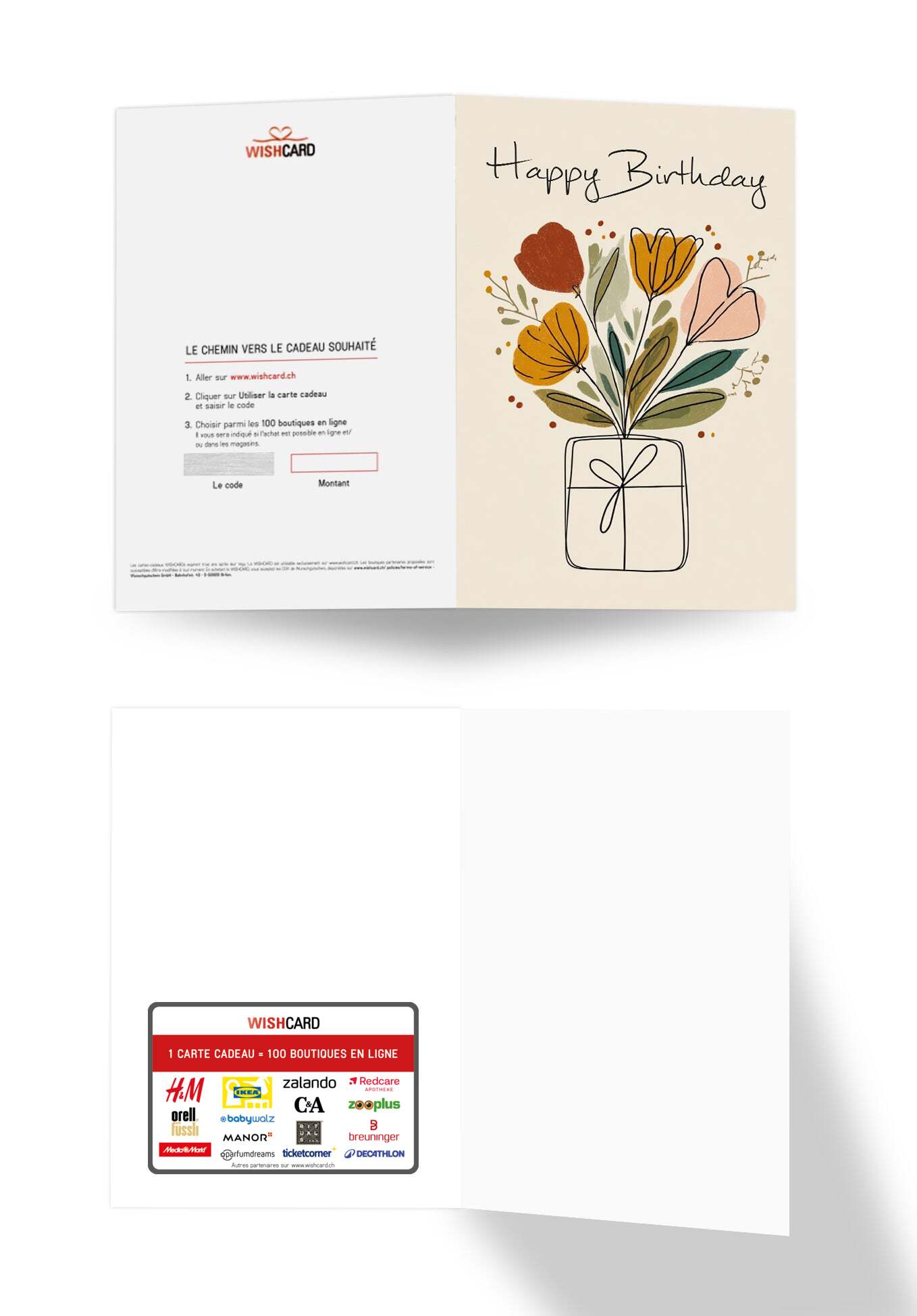 Happy Birthday - Fleurs cadeaux