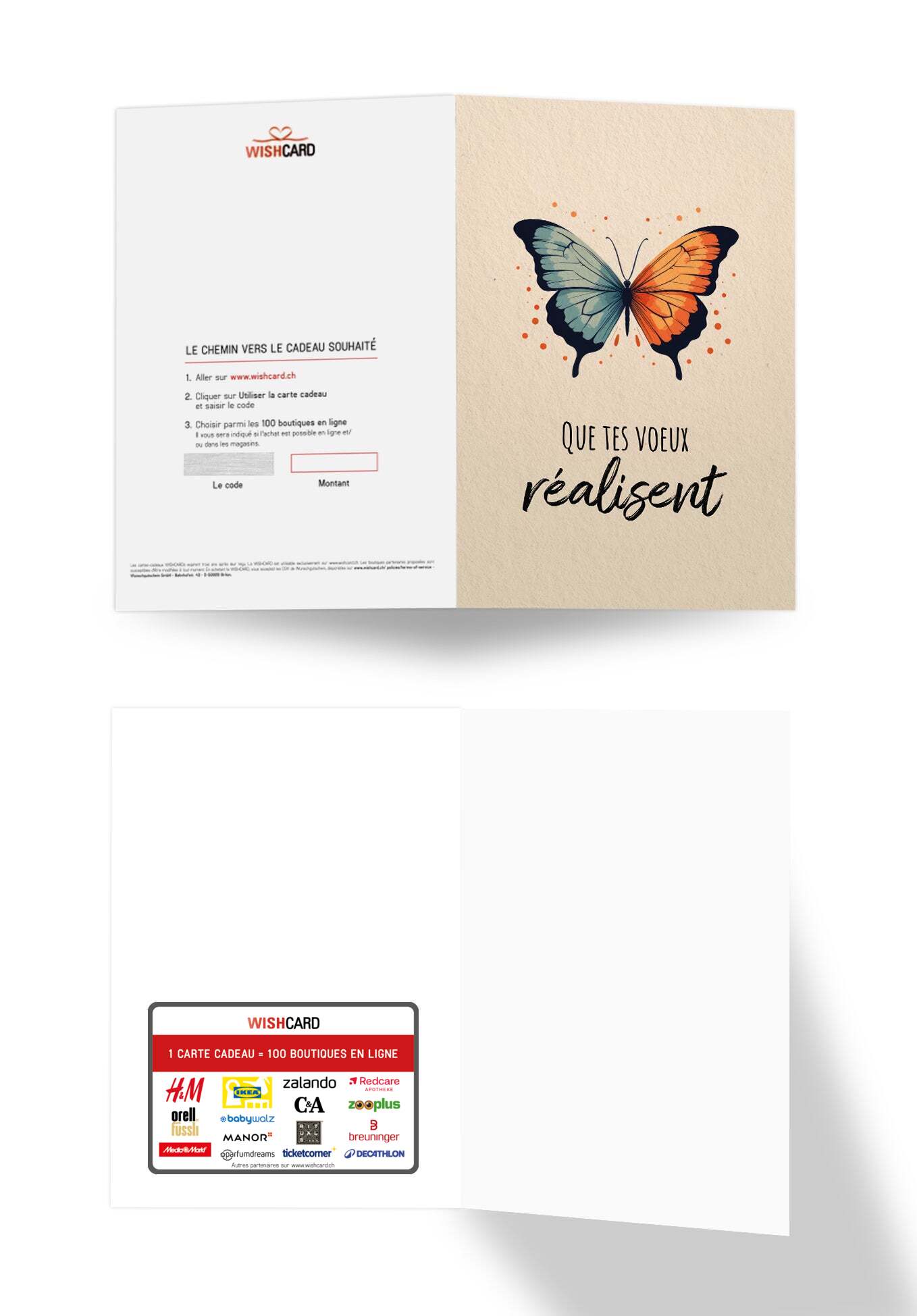 Tes voeux se Réalisent - Papillon (Gutscheinwert)