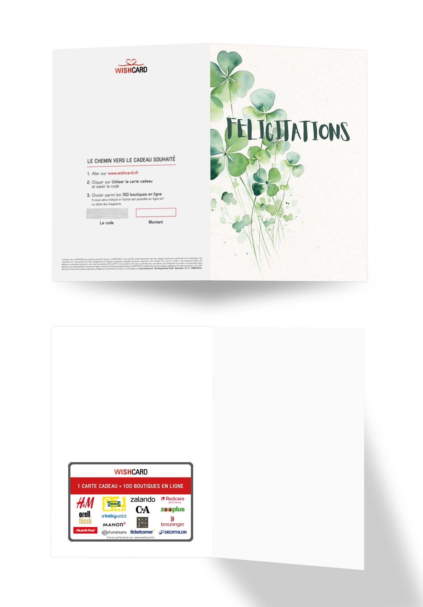 Félicitations - Feuille de trèfle