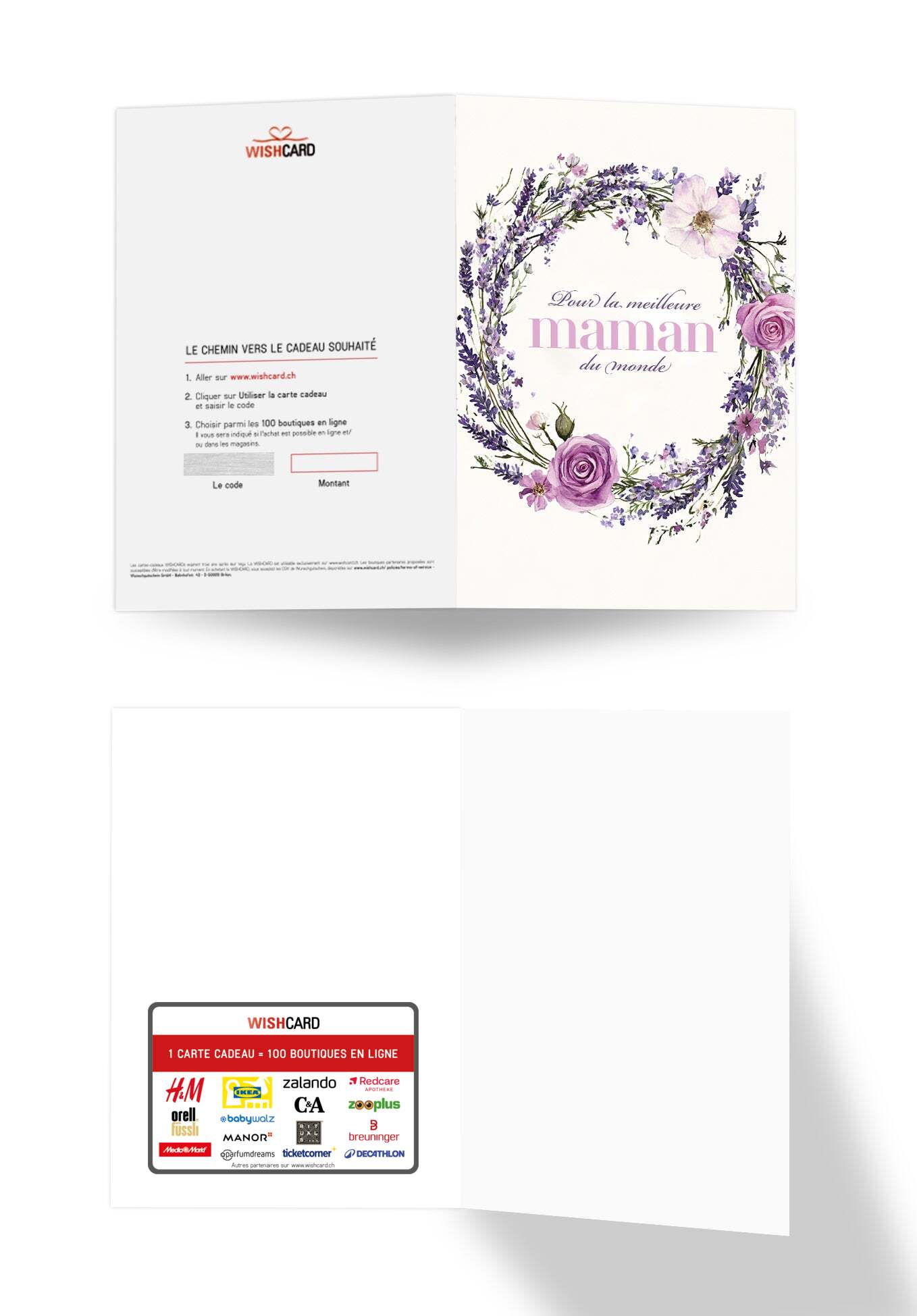Pour la meilleure Maman - Couronne de fleurs lilas