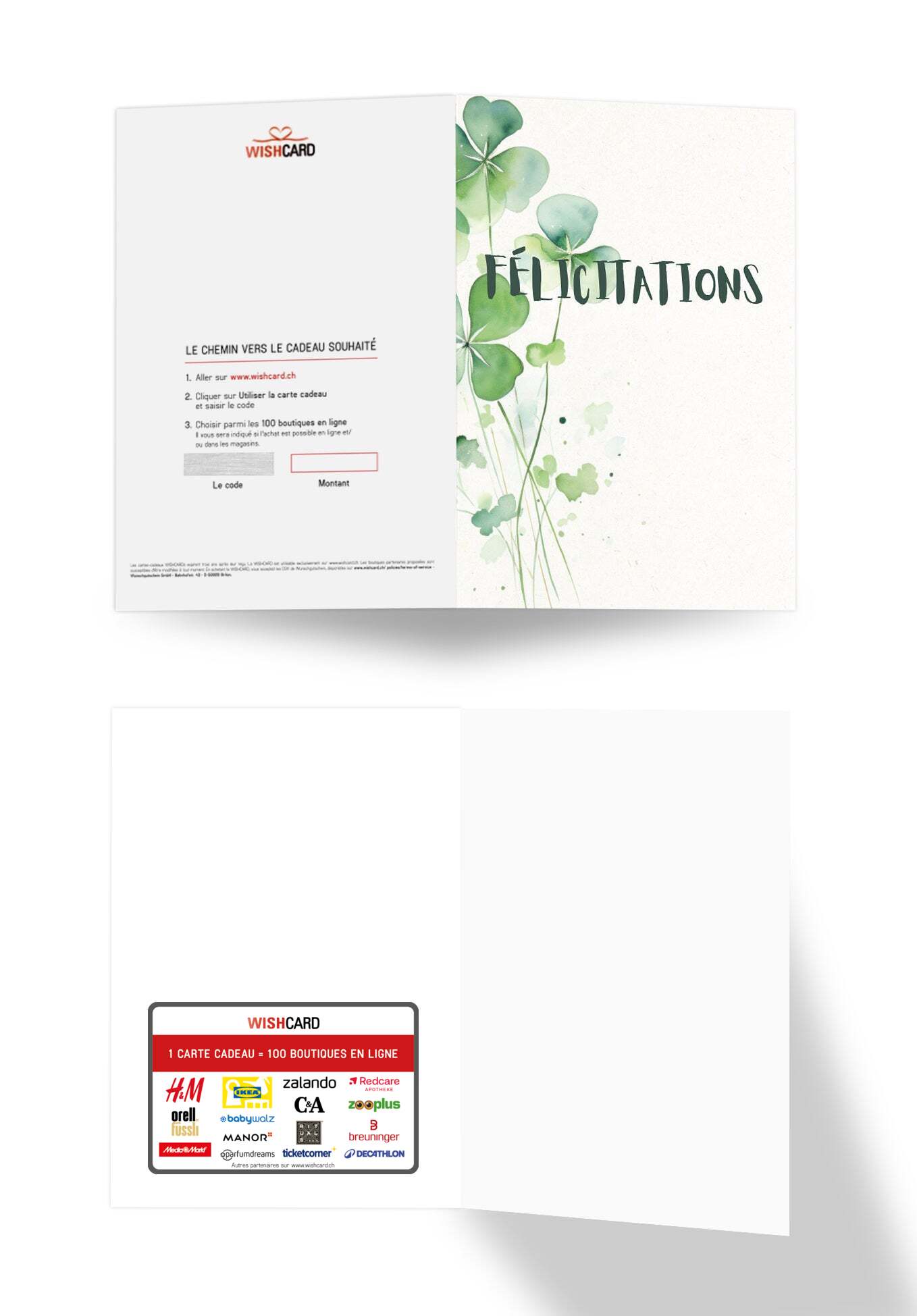 Félicitations - Feuille de trèfle