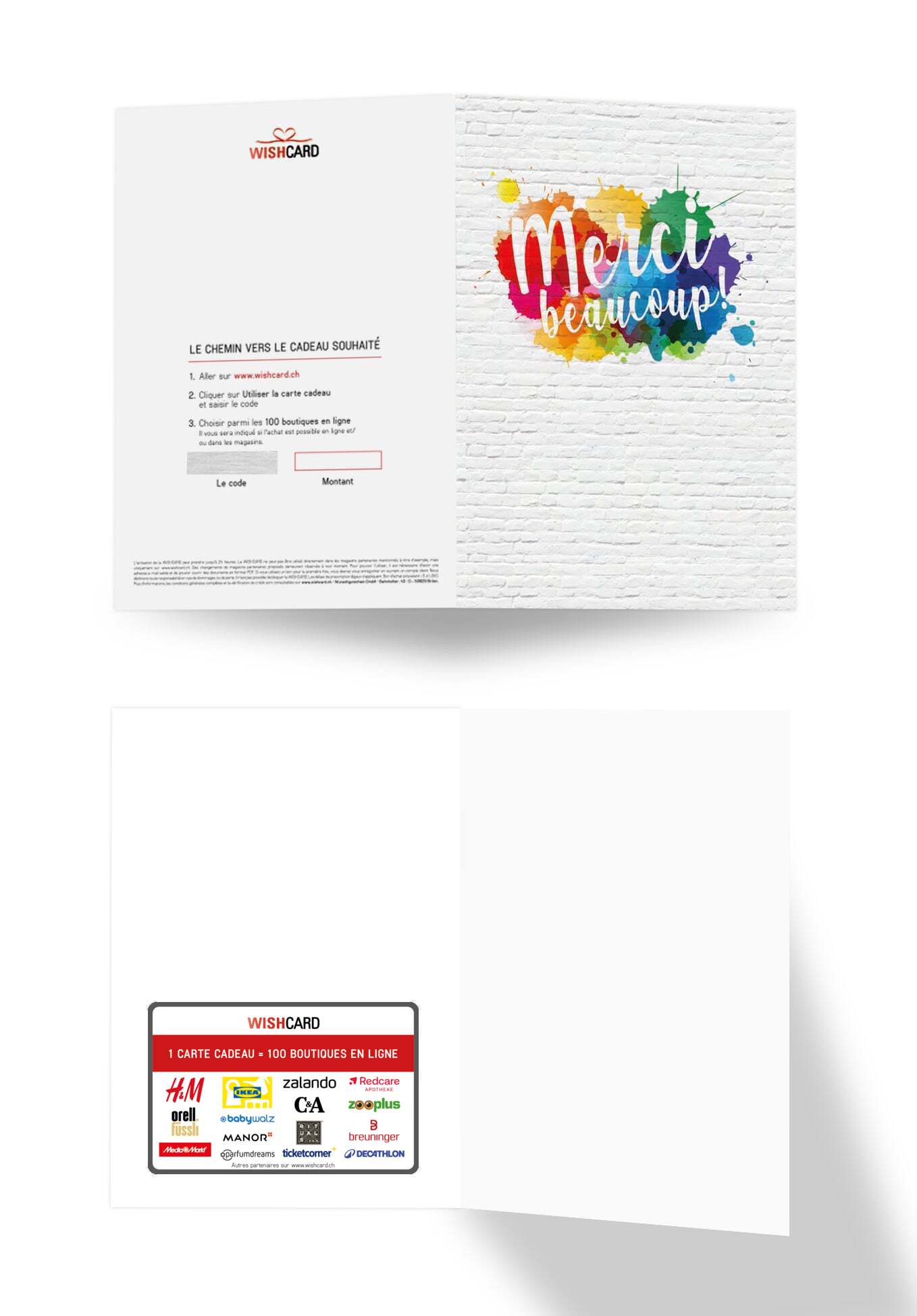 Merci beaucoup varié - Taches colorées (Optional: Mit Logo für zzgl. 1 CHF)