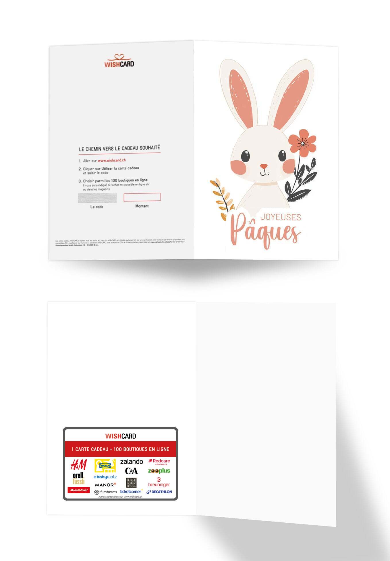 Joyeuses Pâques - Lapin blanc