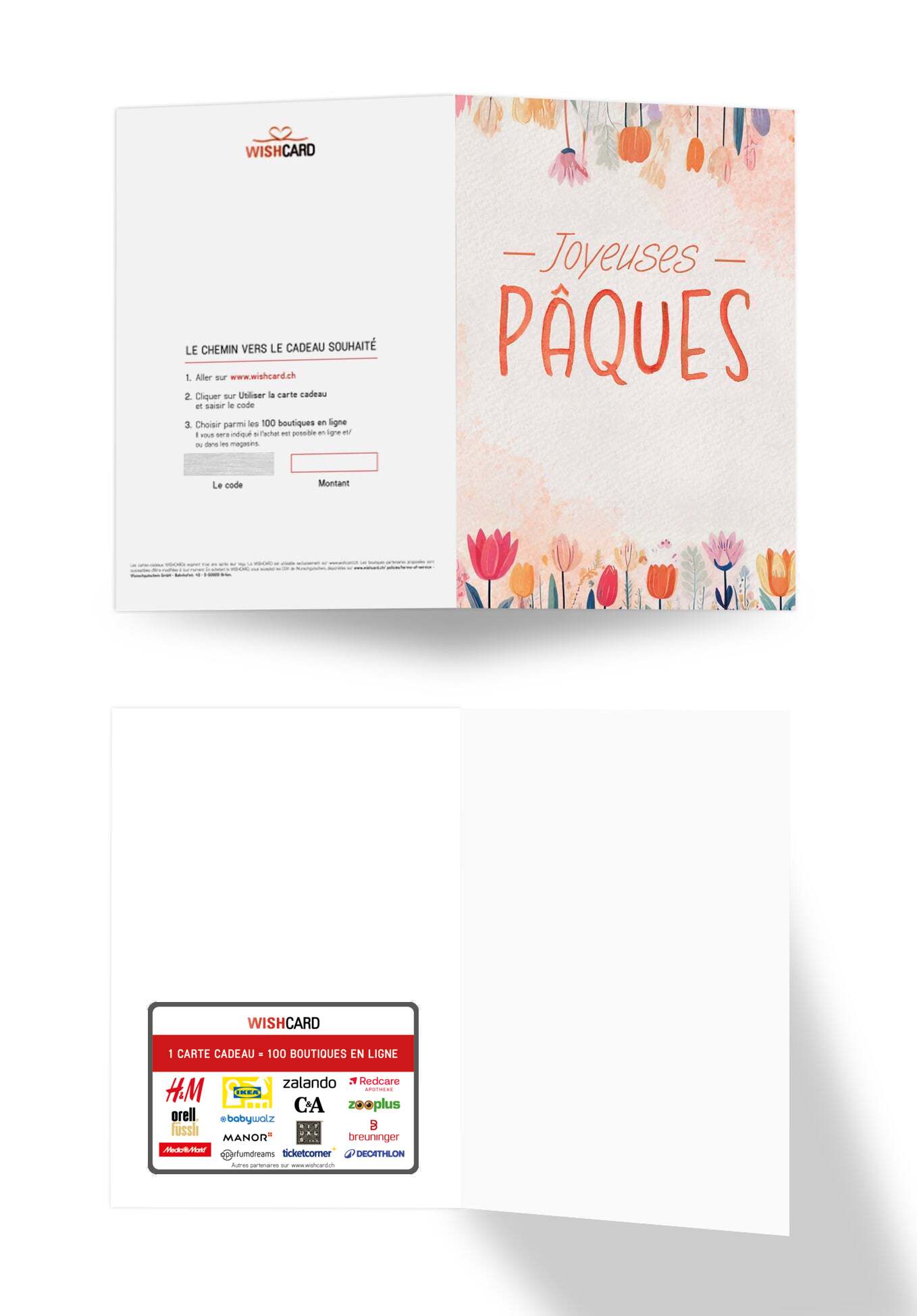 Joyeuses Pâques - Fleurs Aquarelle