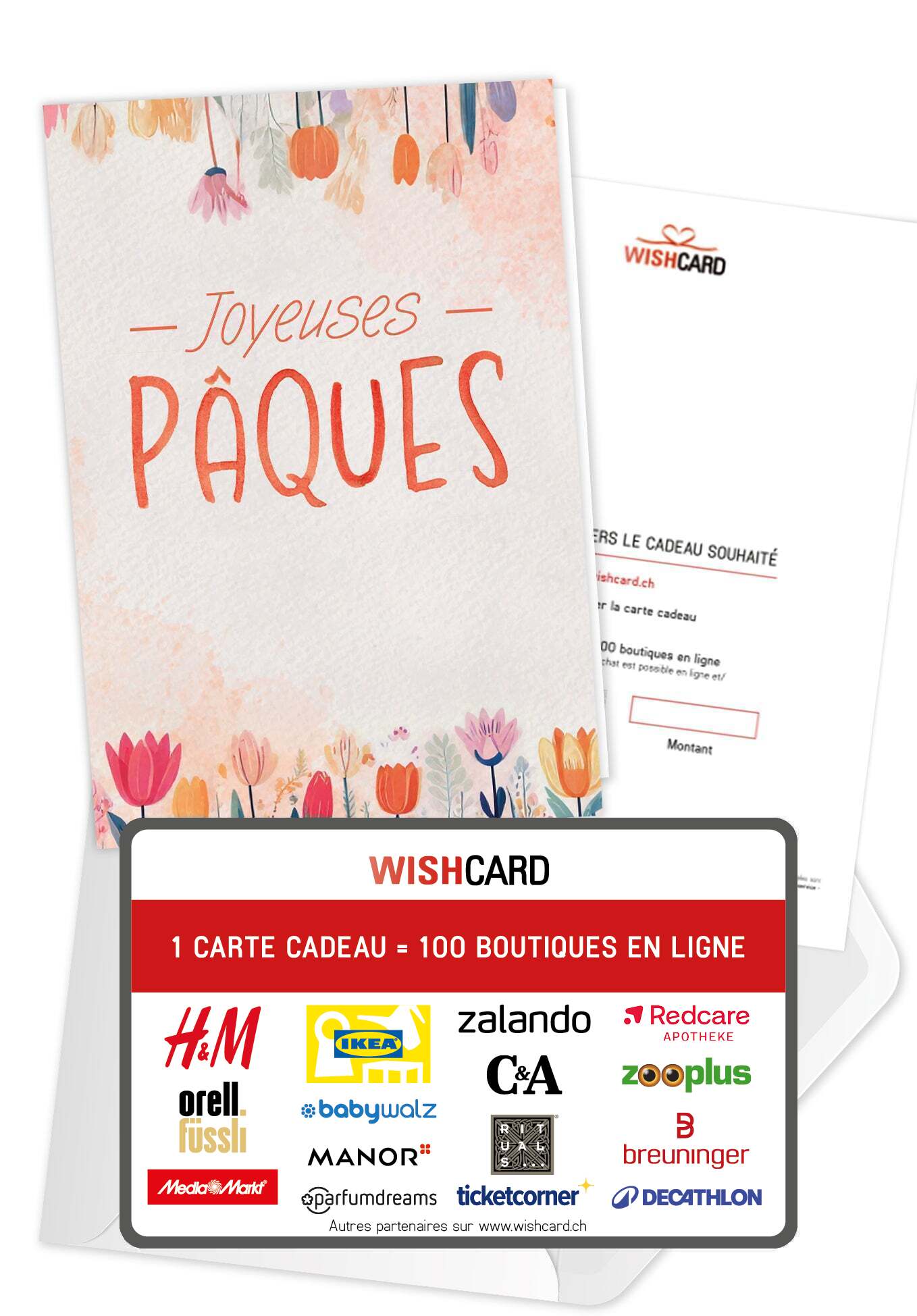 Joyeuses Pâques - Fleurs Aquarelle