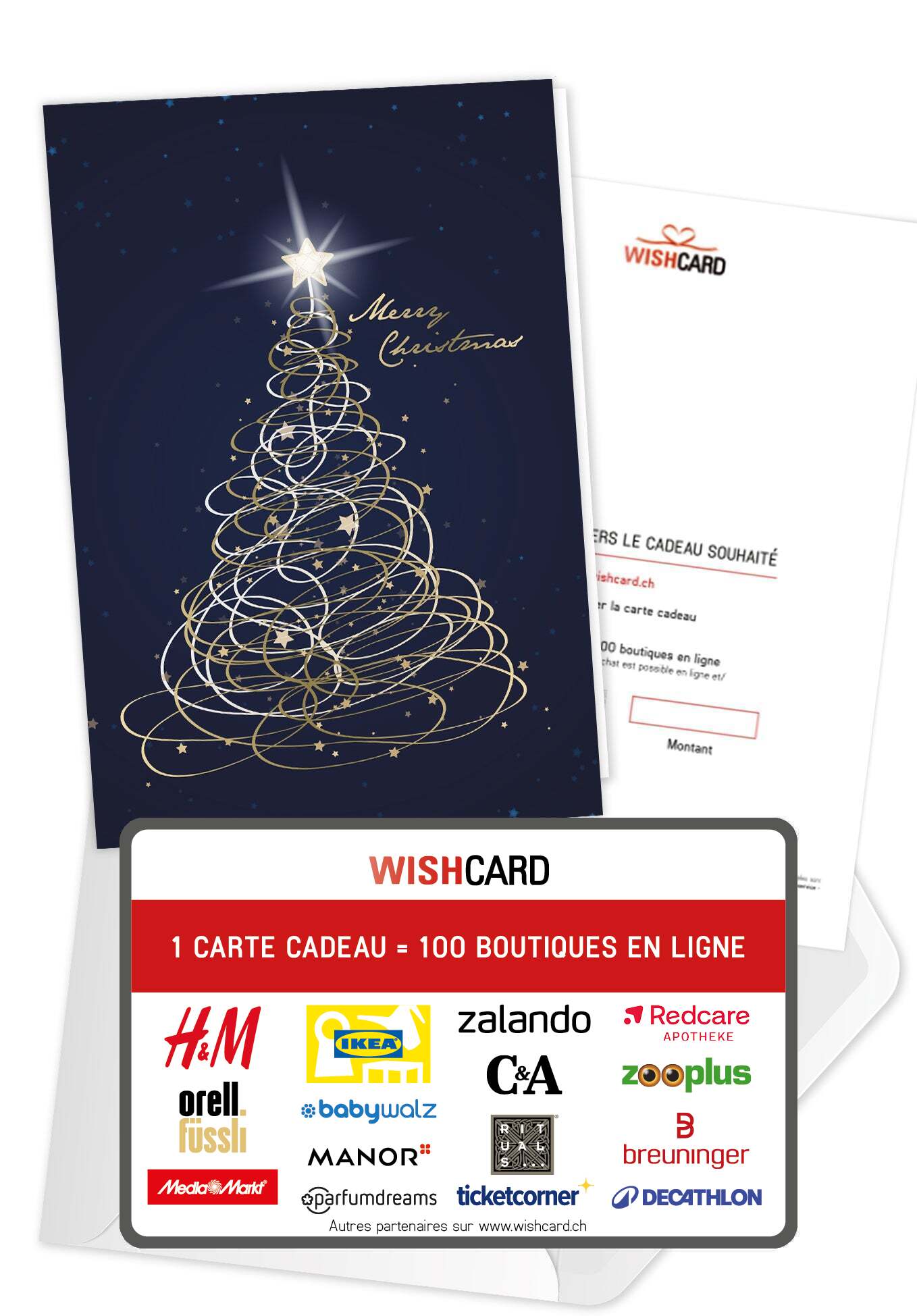 Merry Christmas - Arbre de Noël Bleu