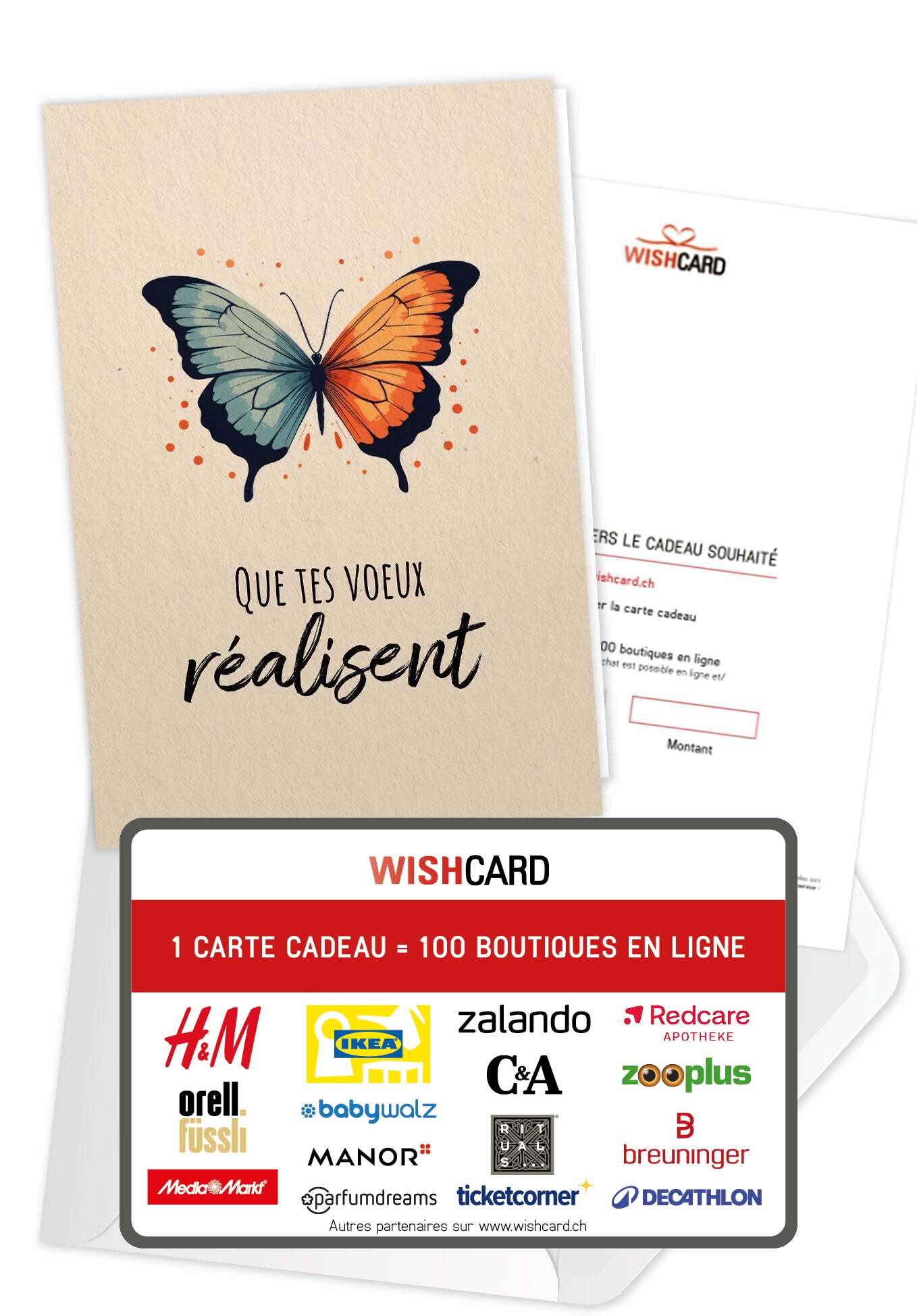 Tes voeux se Réalisent - Papillon (Gutscheinwert)