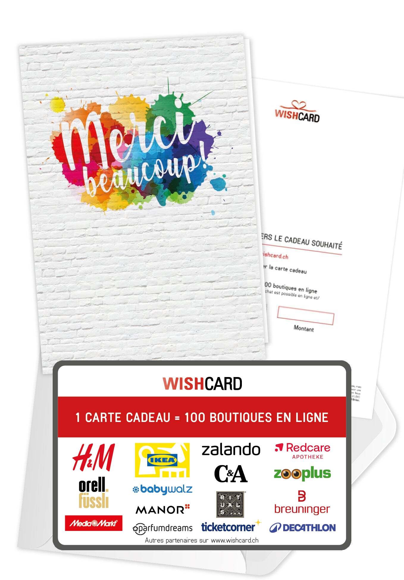 Merci beaucoup varié - Taches colorées (Optional: Mit Logo für zzgl. 1 CHF)