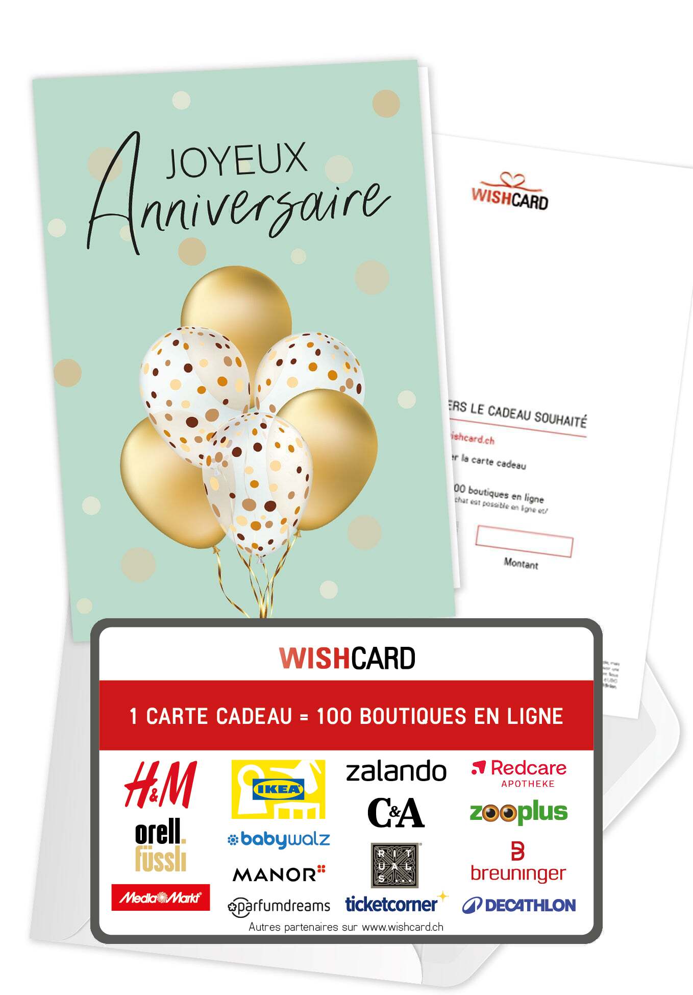 Joyeux anniversaire - Ballons Or