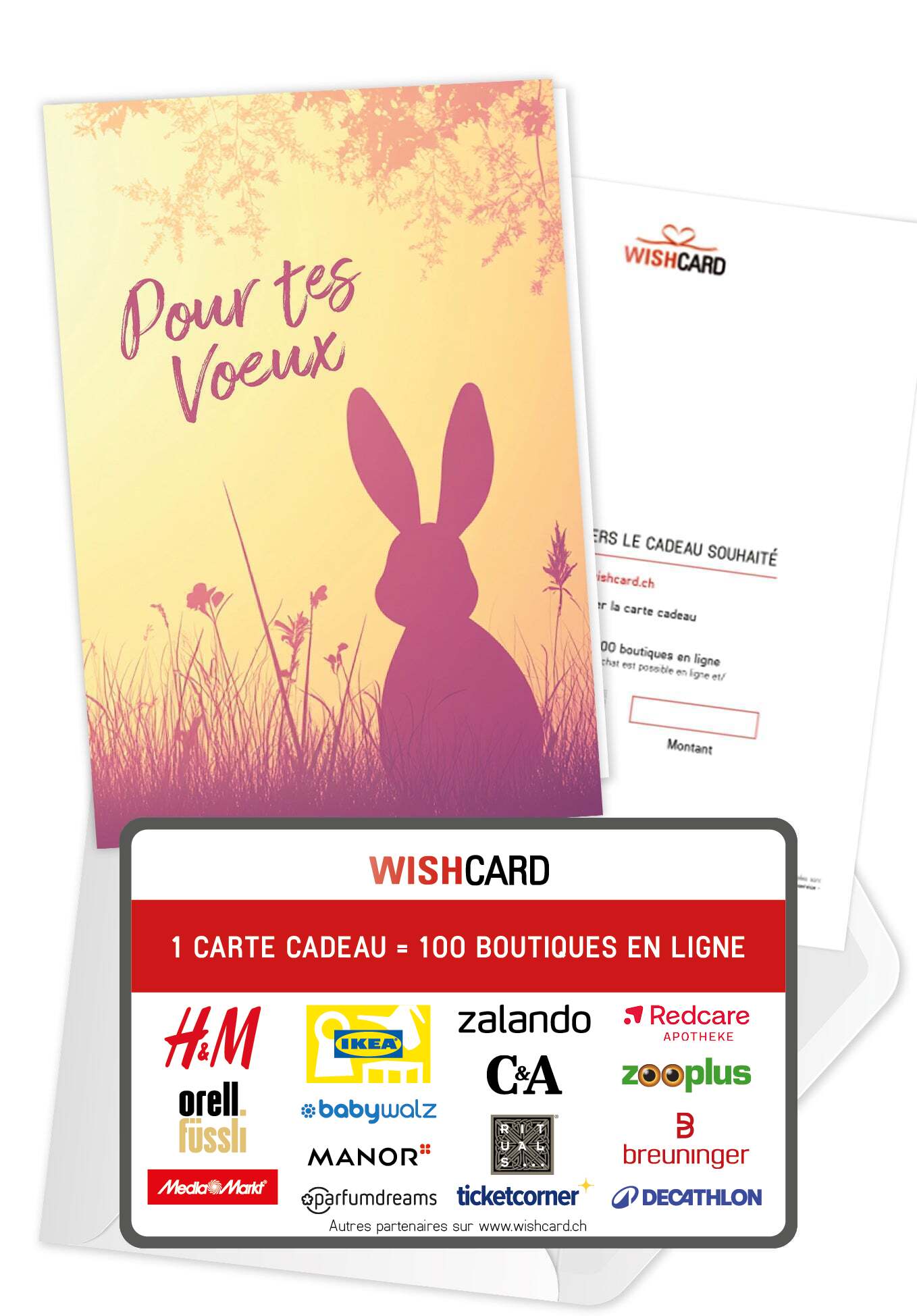 Pour tes voeux - Silhouette de lapin