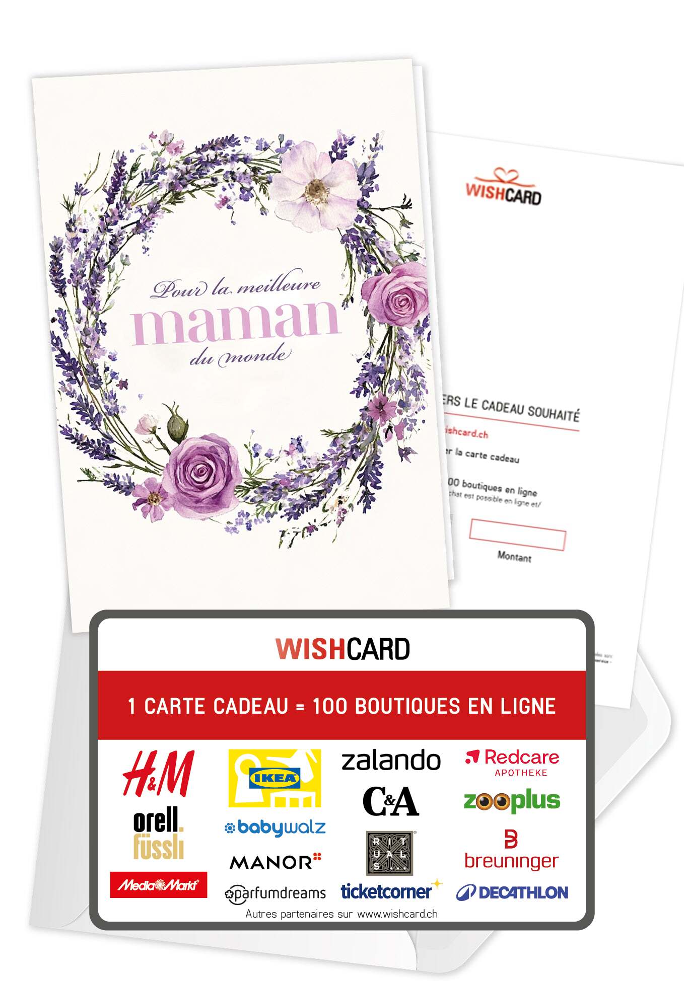 Pour la meilleure Maman - Couronne de fleurs lilas