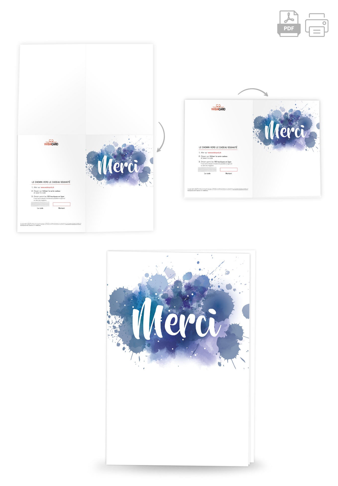 Merci - Bleu