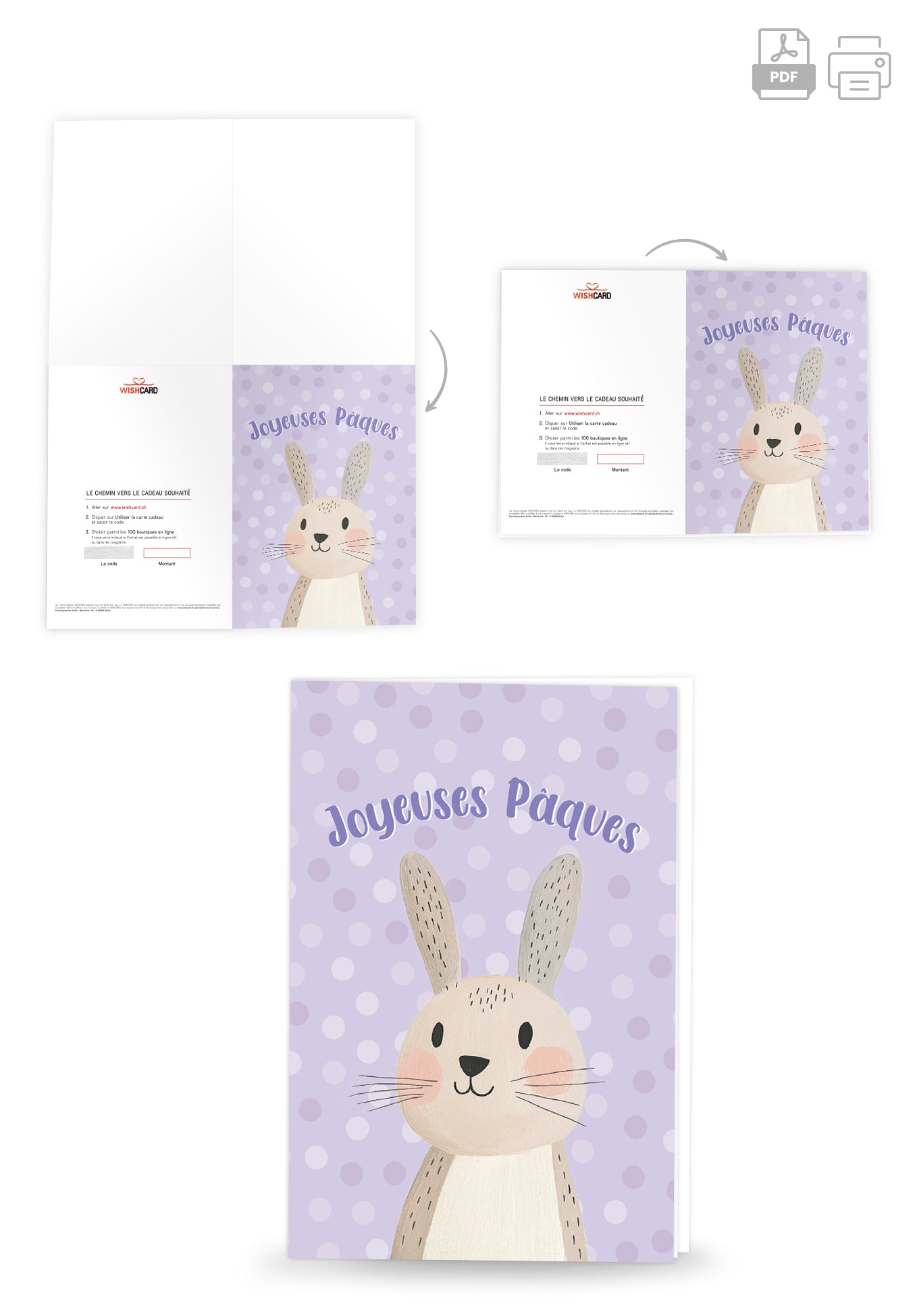 Joyeuses Pâques - Lapin Pastel