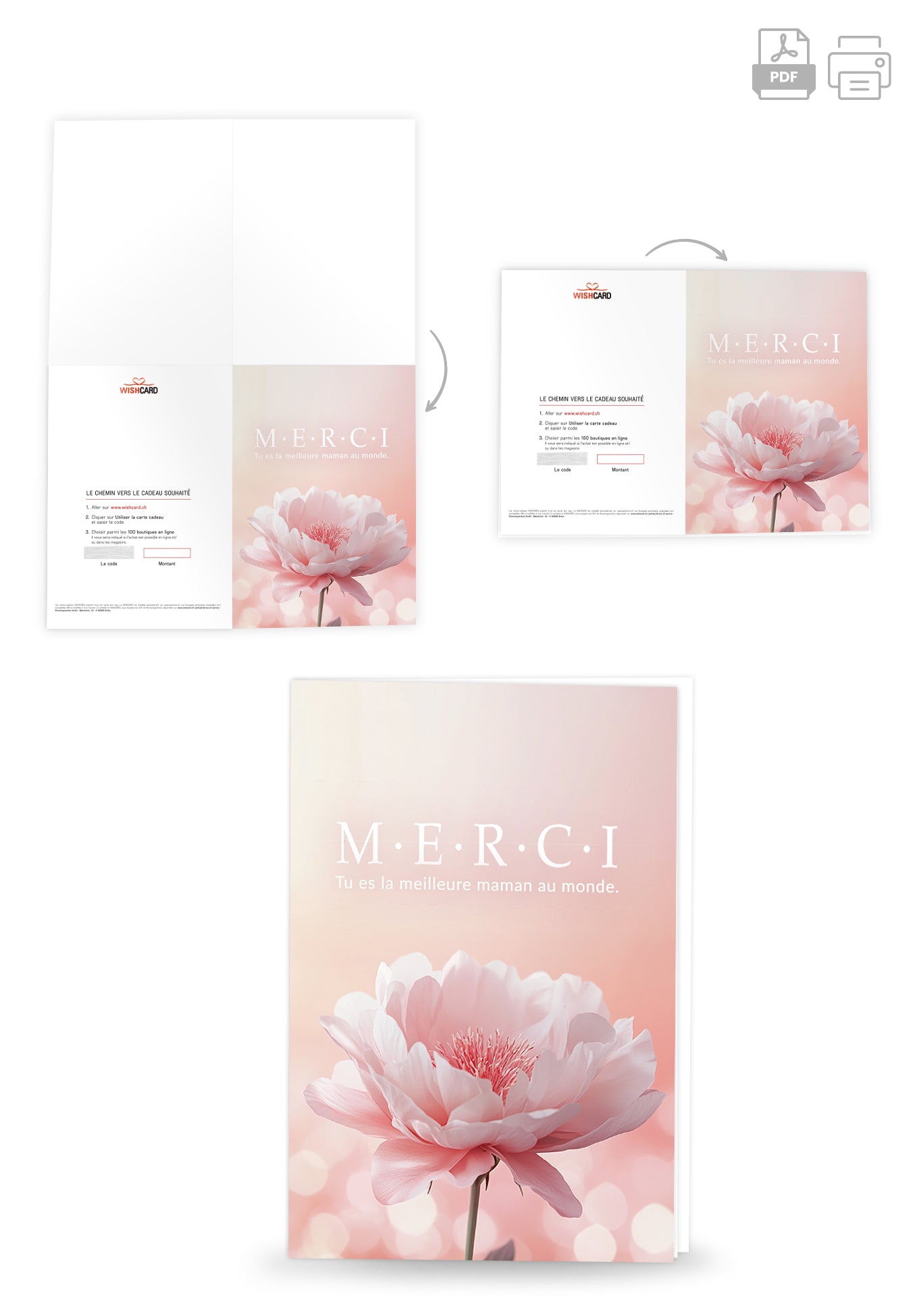 Merci Maman - Fleur Rosa