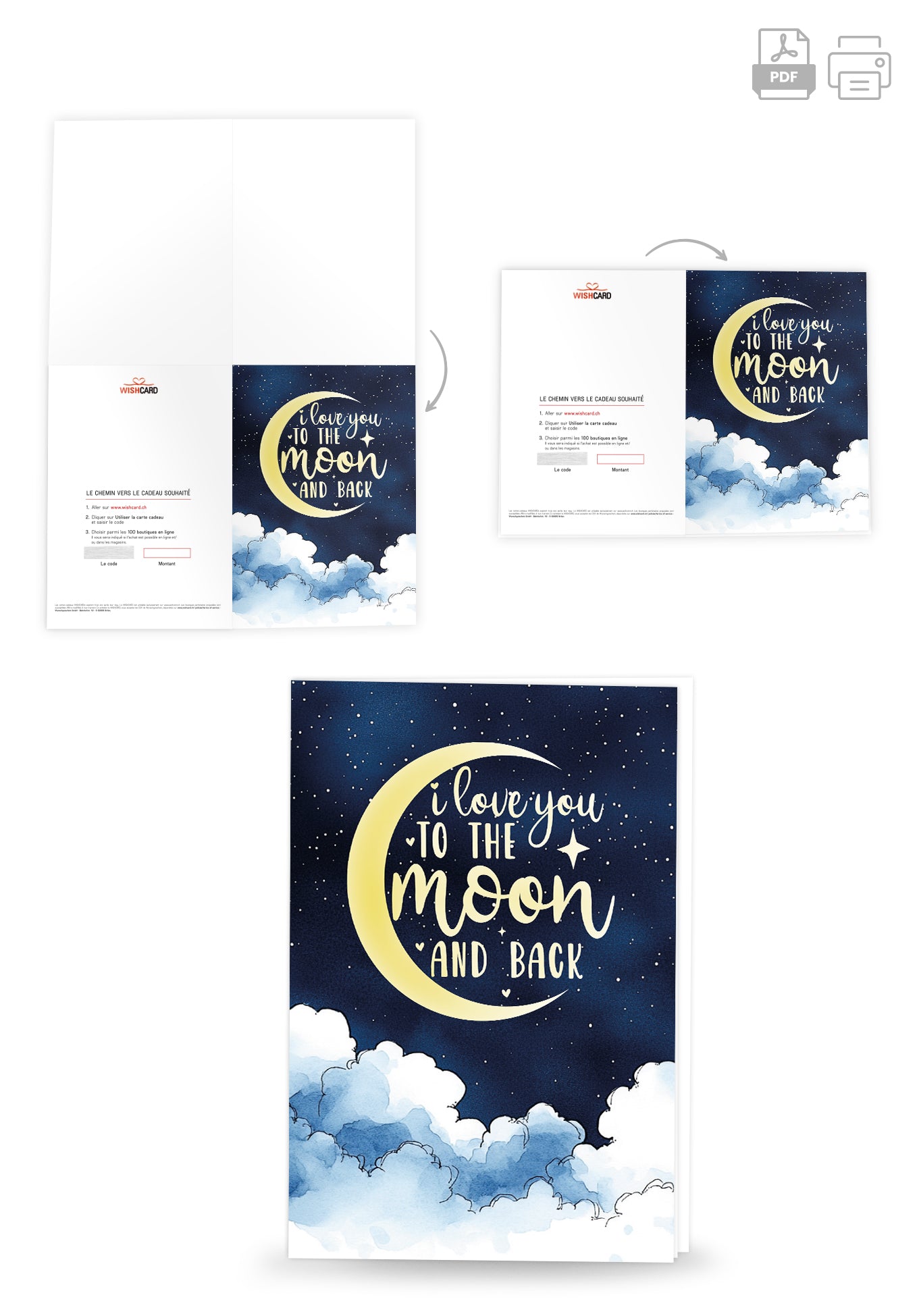 To The Moon - Lune Nuages