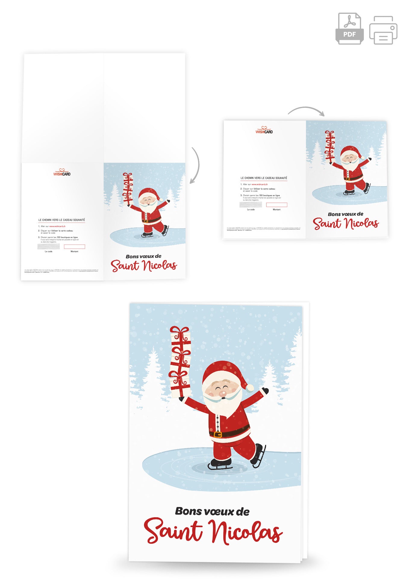 Bons voeux Saint Nicolas - Patinoire Saint-Nicolas