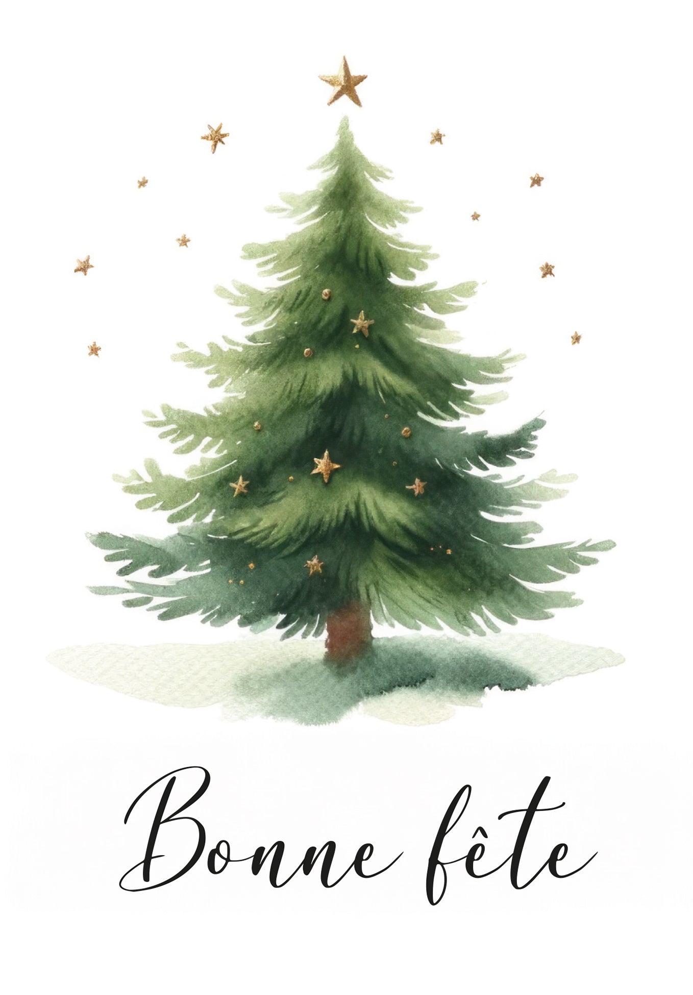 Bonne fête - Arbre de Noël Étoiles