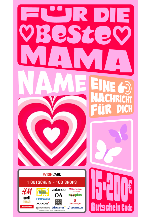 Digital - Für die beste Mama - Herz