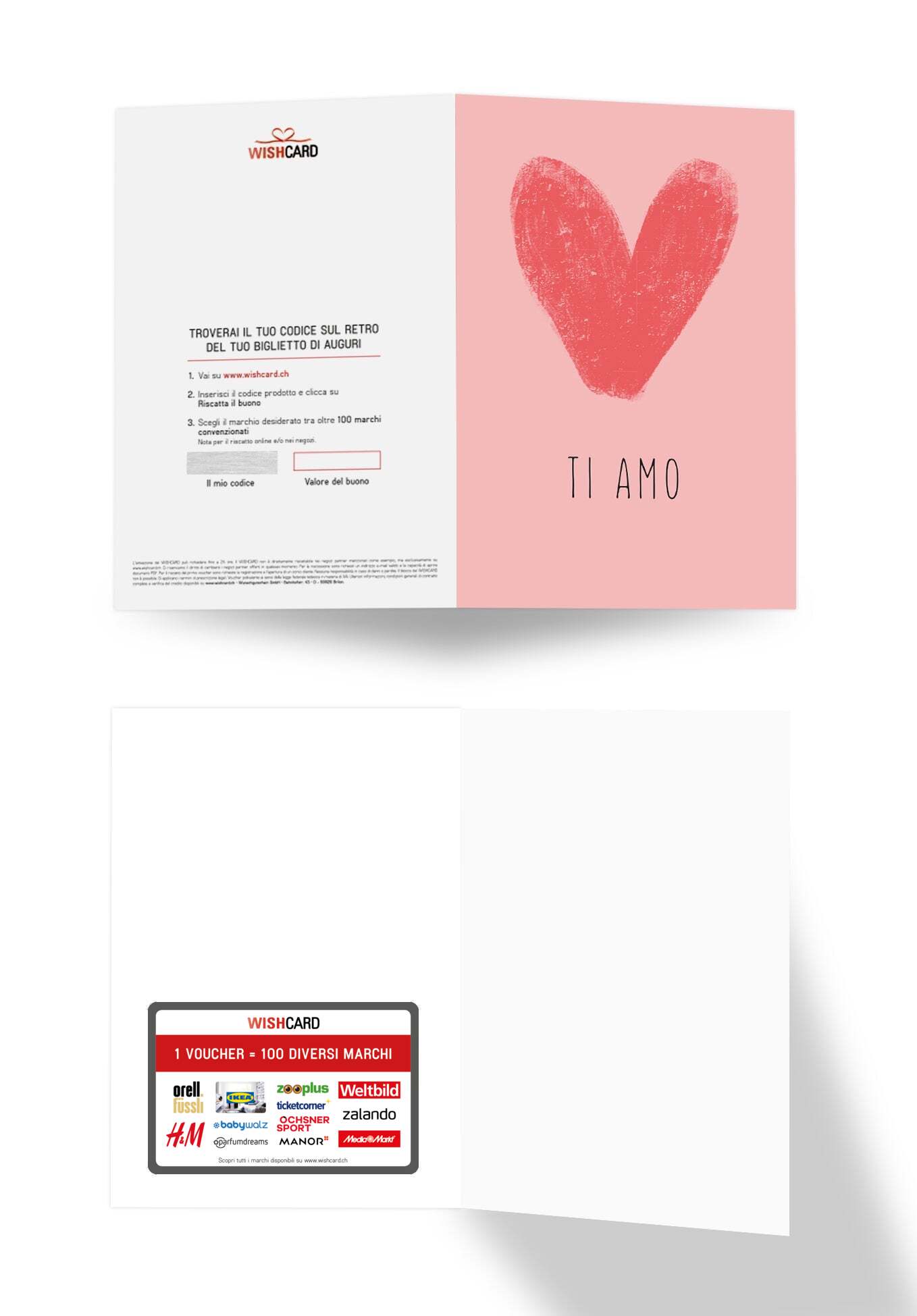 Ti amo - Cuore rosa
