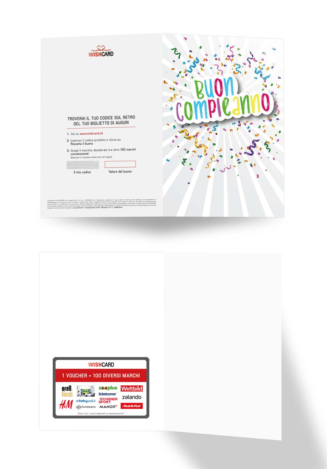 Happy Birthday - Coriandoli (Supplément : Avec logo pour un supplément de 2 €)