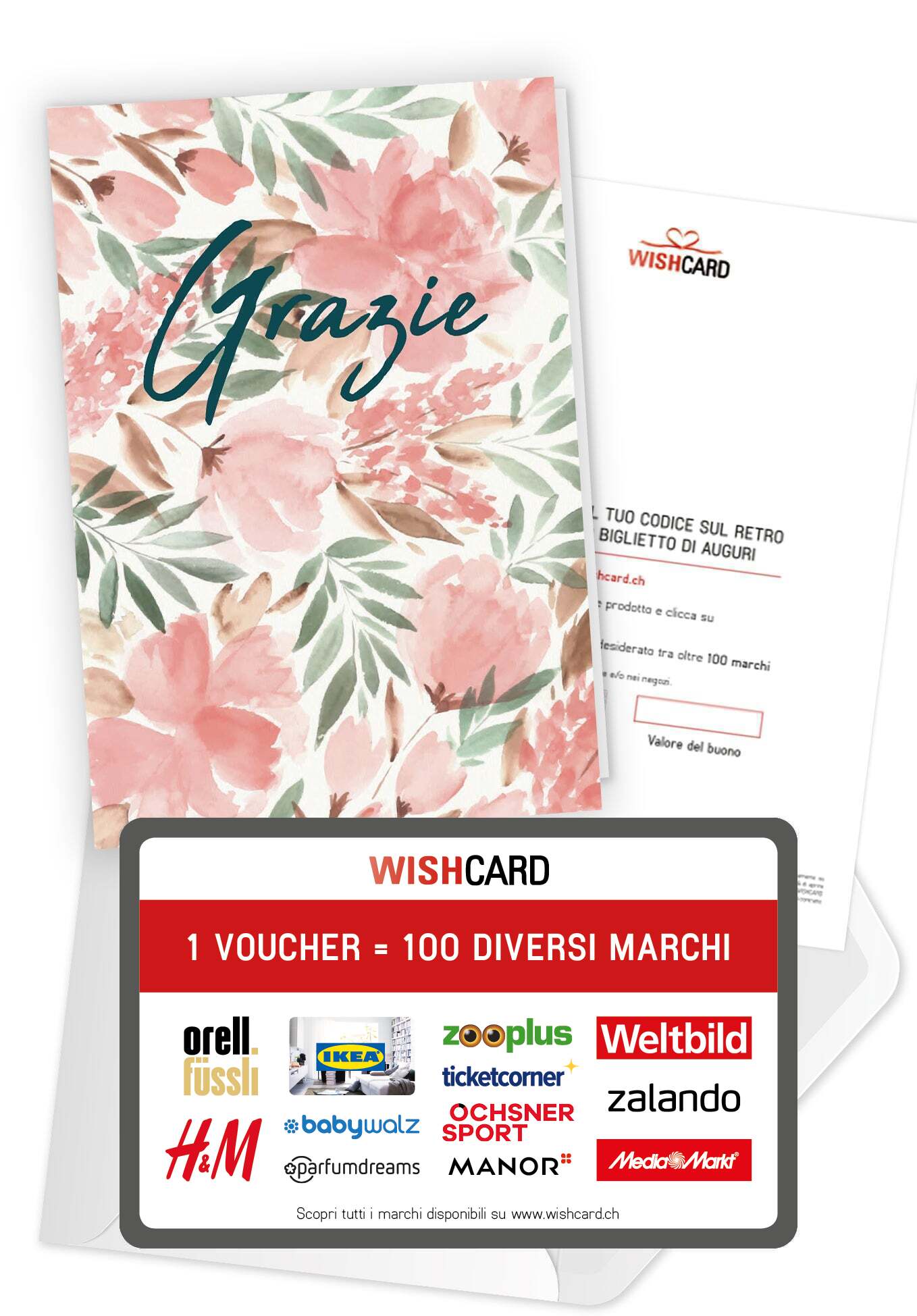 Grazie - Fiore ad acquerello