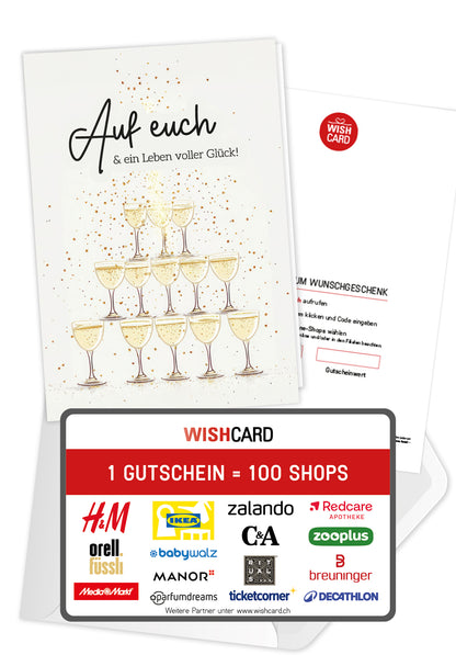 Auf euch - Champagner Pyramide