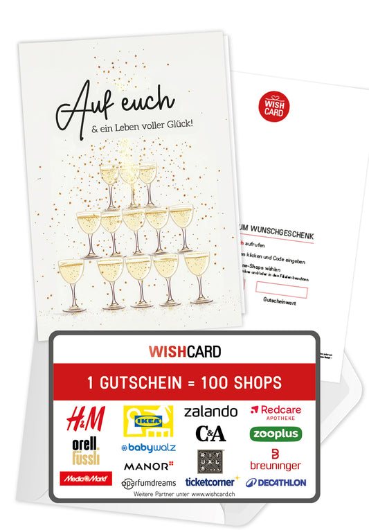 Auf euch - Champagner Pyramide