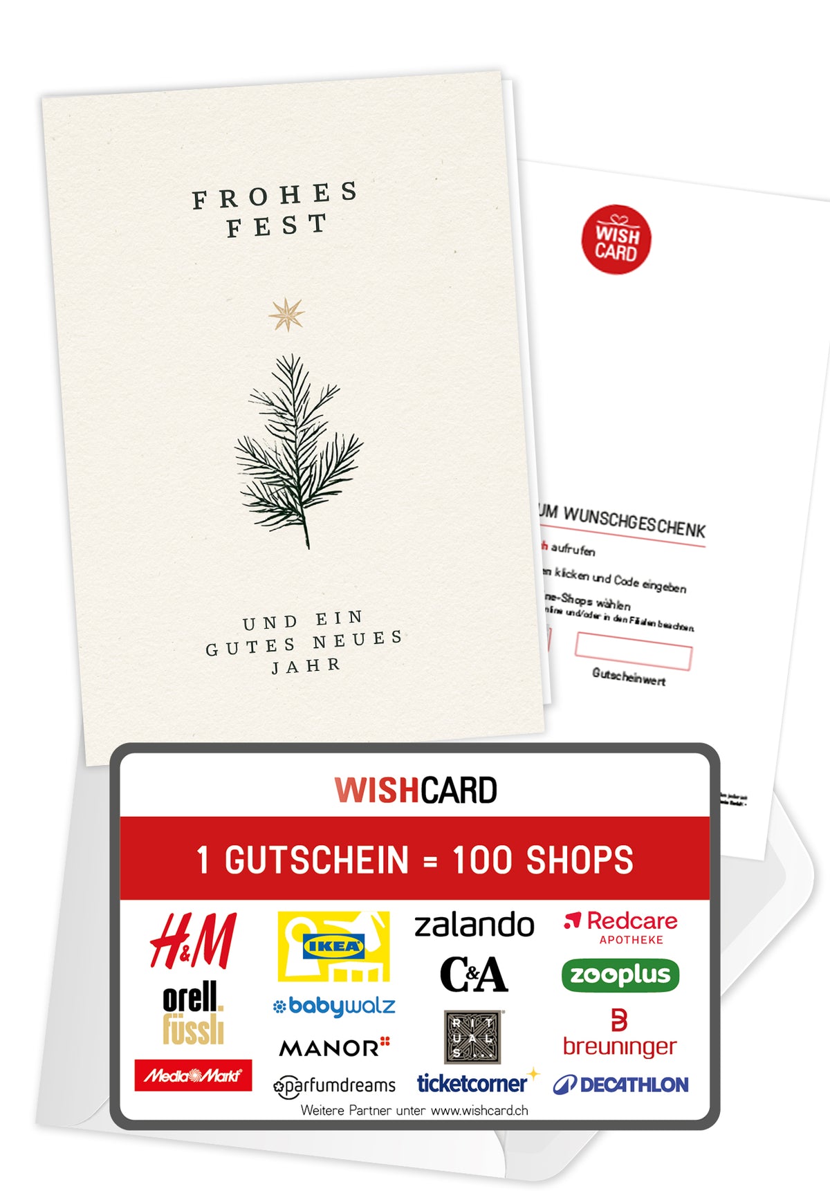 Frohe Weihnachen - Tannenbaum Sterne