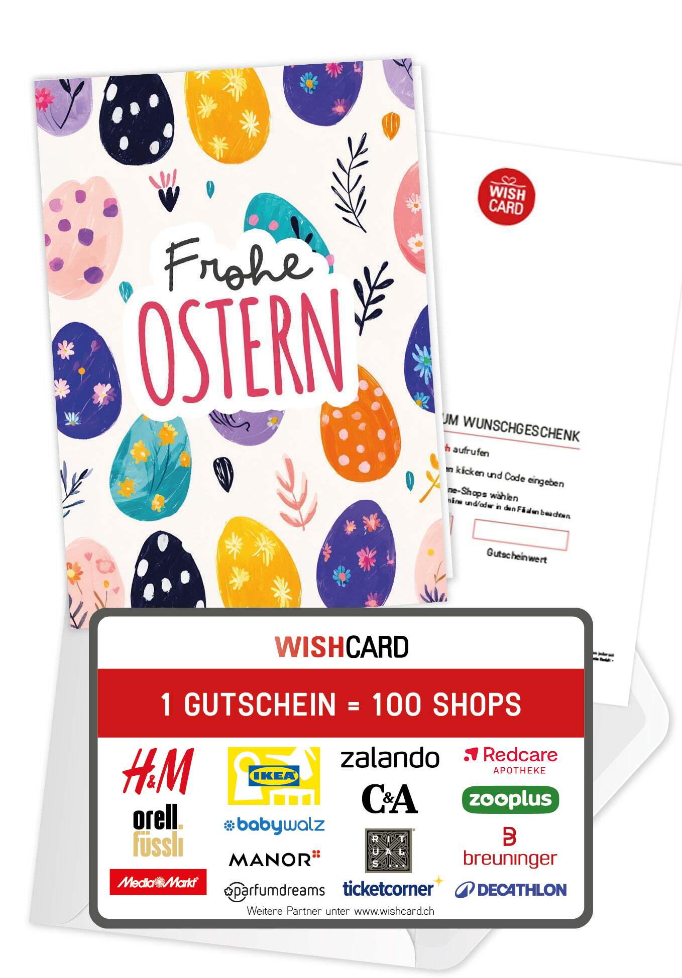 Frohe Ostern - Eiermuster Bunt