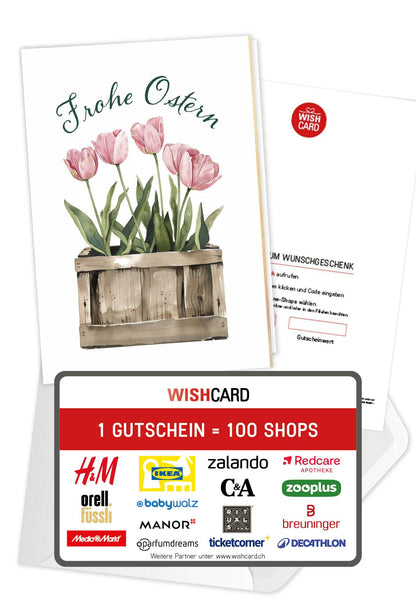 Frohe Ostern - Tulpen Box