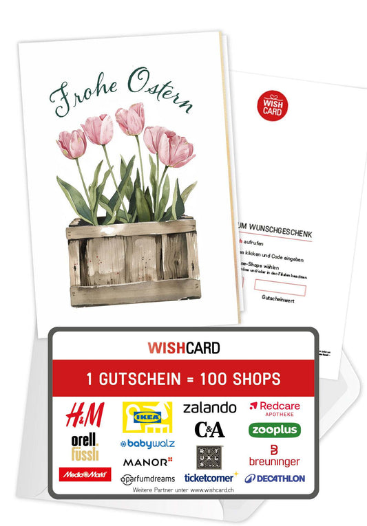 Frohe Ostern - Tulpen Box