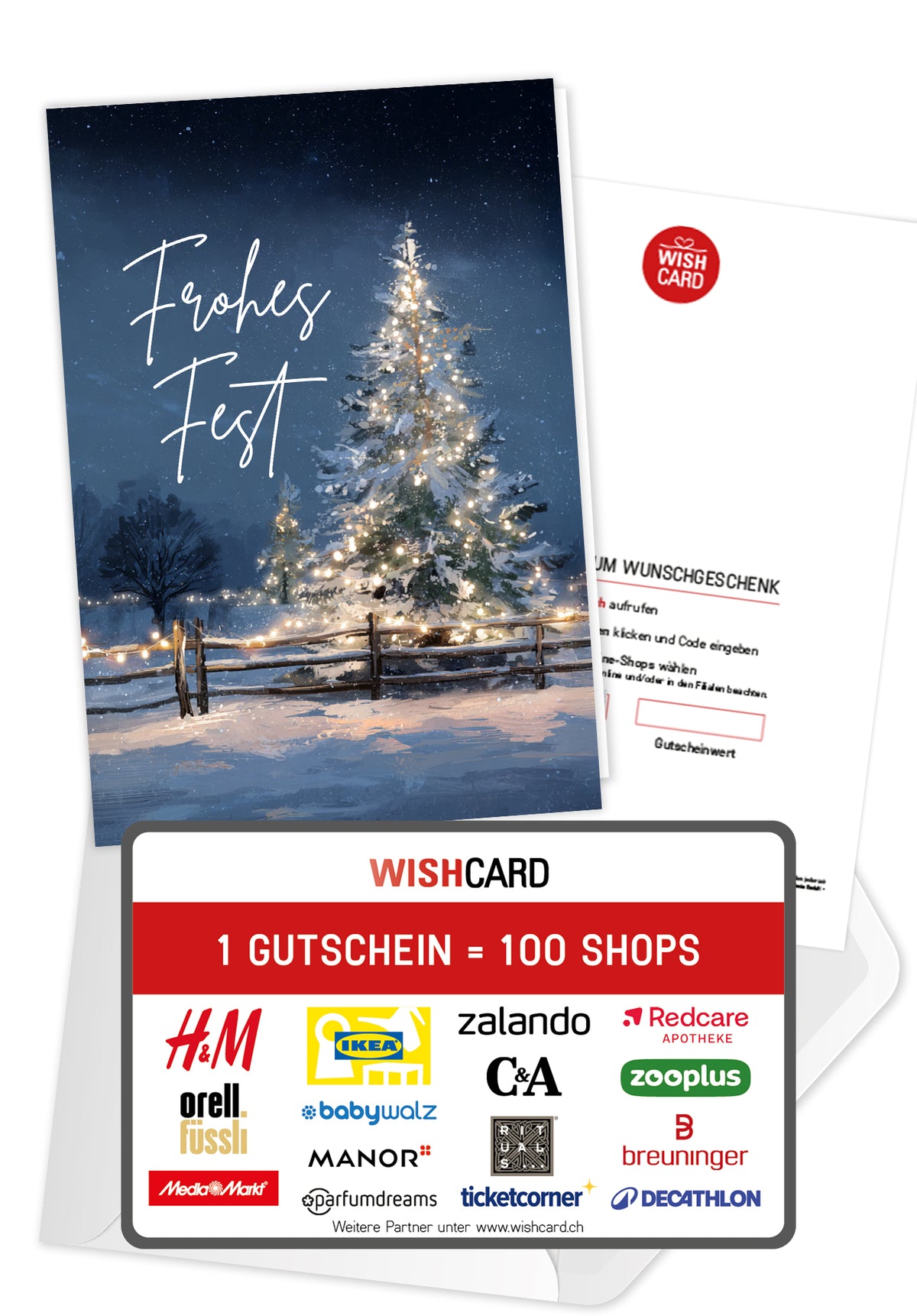 Frohe Weihnachen - Tannenbaum Sterne