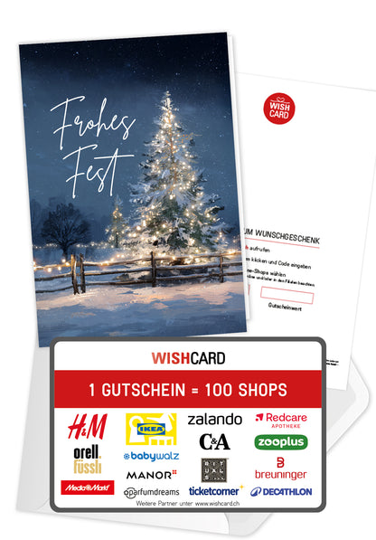 Frohe Weihnachen - Tannenbaum Sterne