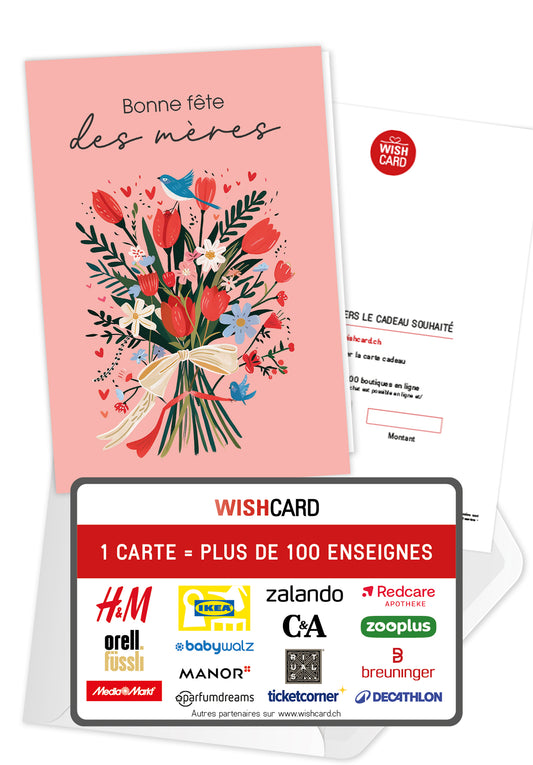 Bonne fête des mères - Bouquet Oiseau