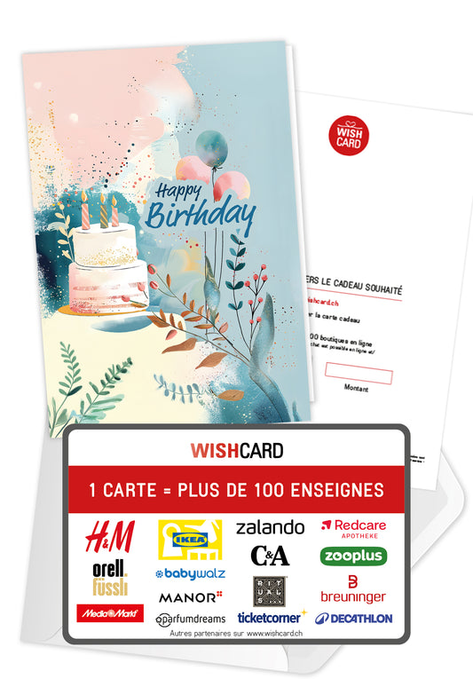 Joyeux anniversaire - Ballons Or