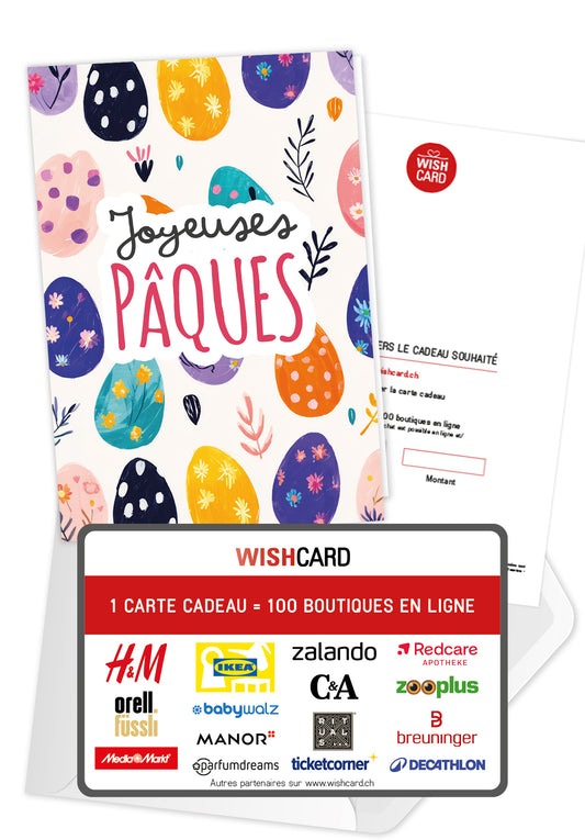 Joyeuses Pâques - Motif d'œufs coloré