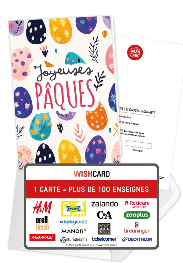 Joyeuses Pâques - Motif d'œufs coloré