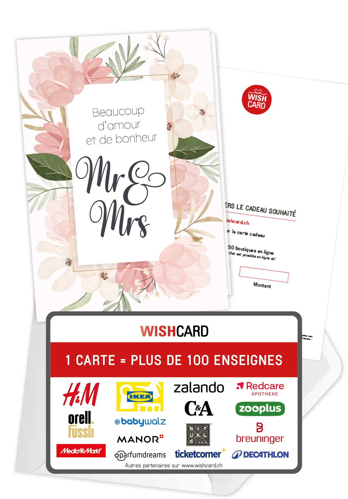 Beaucoup damour et de bonheur Mr & Mrs - Fleurs Roses PDF