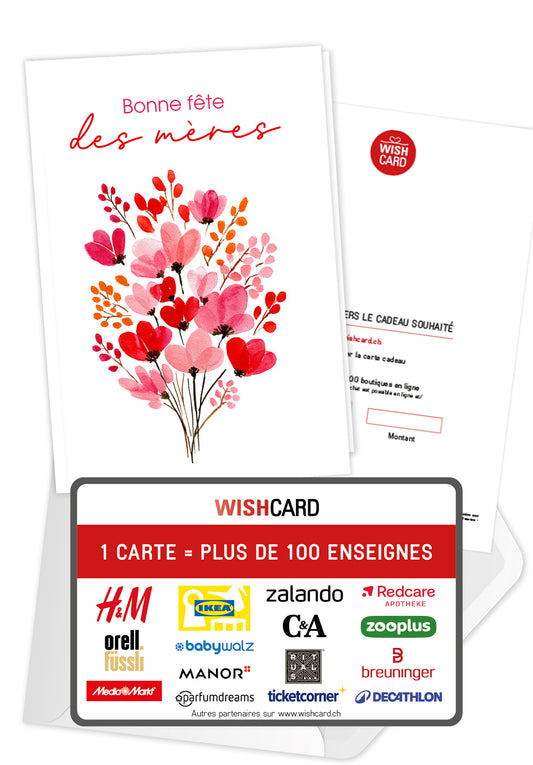Bonne fête des mères - Bouquet rose et rouge
