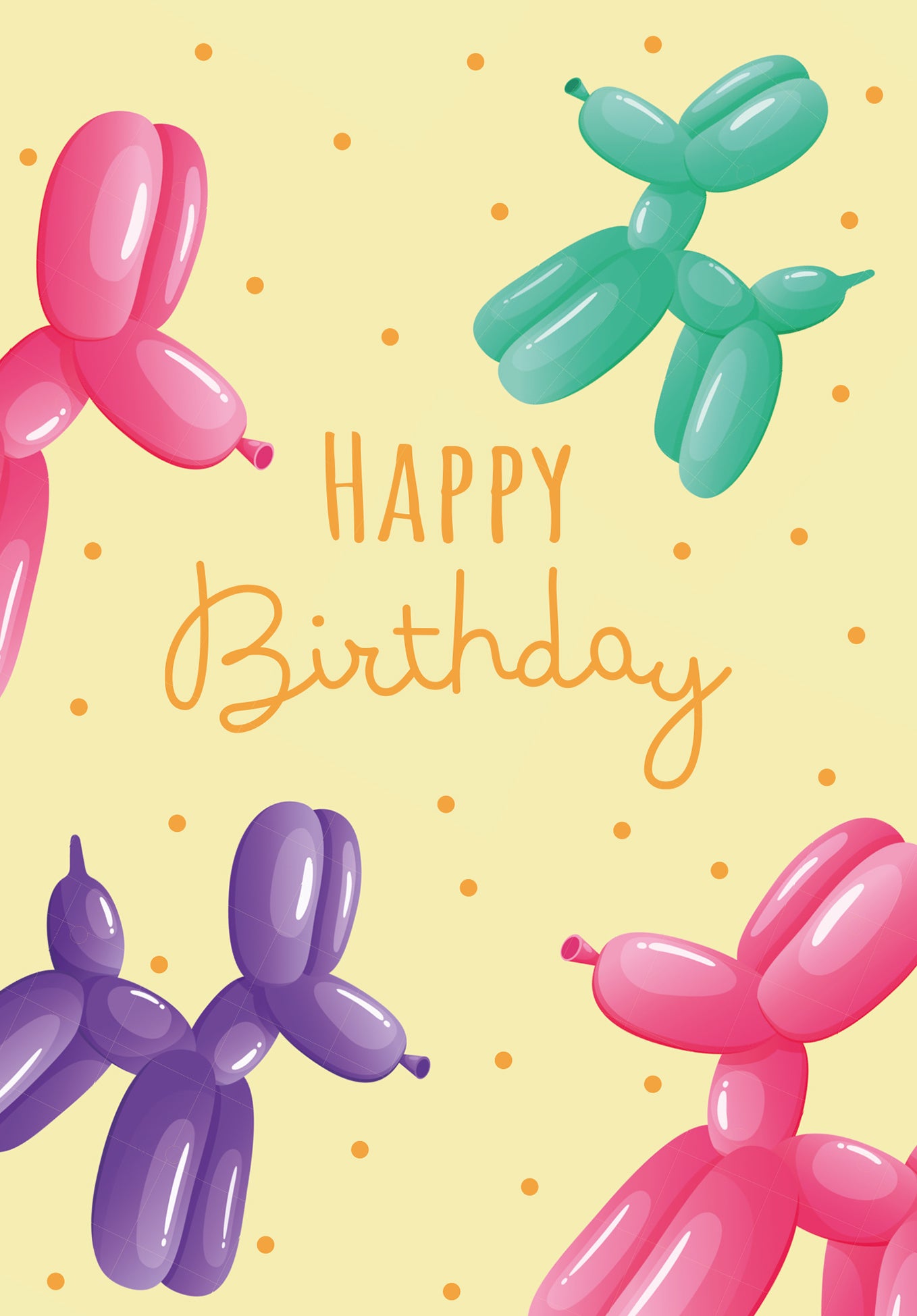 Happy Birthday - Ballons Gold