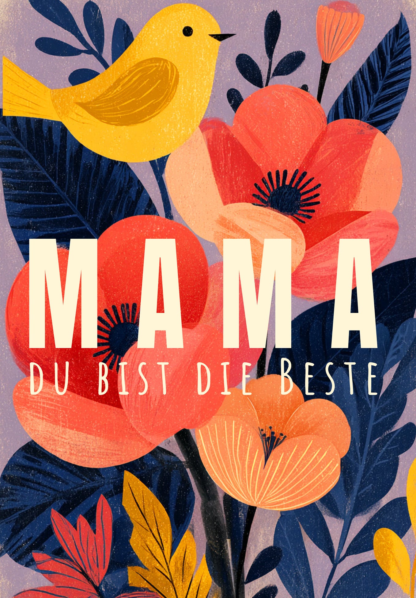 Mama hab dich lieb - Katzen Orange 