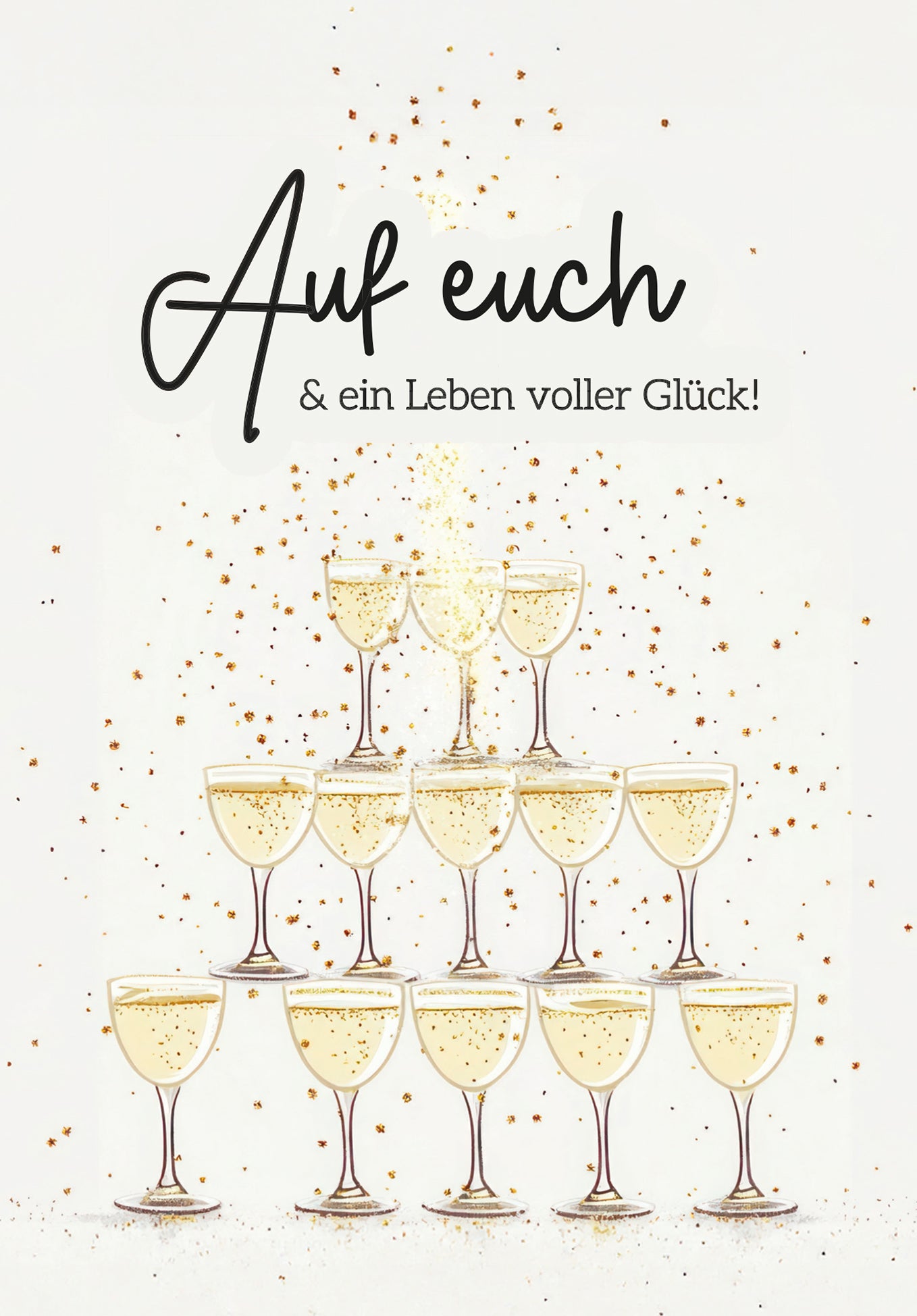 Auf euch - Champagner Pyramide