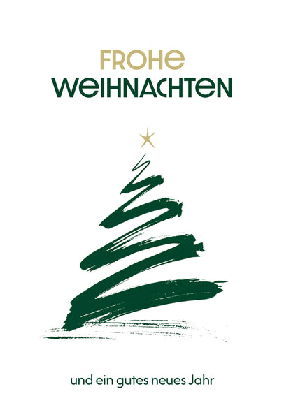 Frohe Weihnachen - Tannenbaum Sterne
