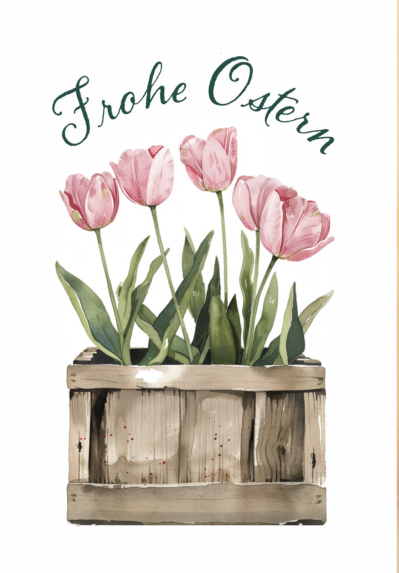 Frohe Ostern - Tulpen Box