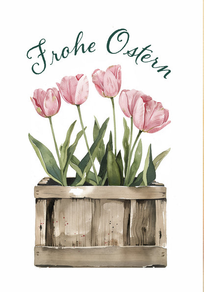 Frohe Ostern - Tulpen Box