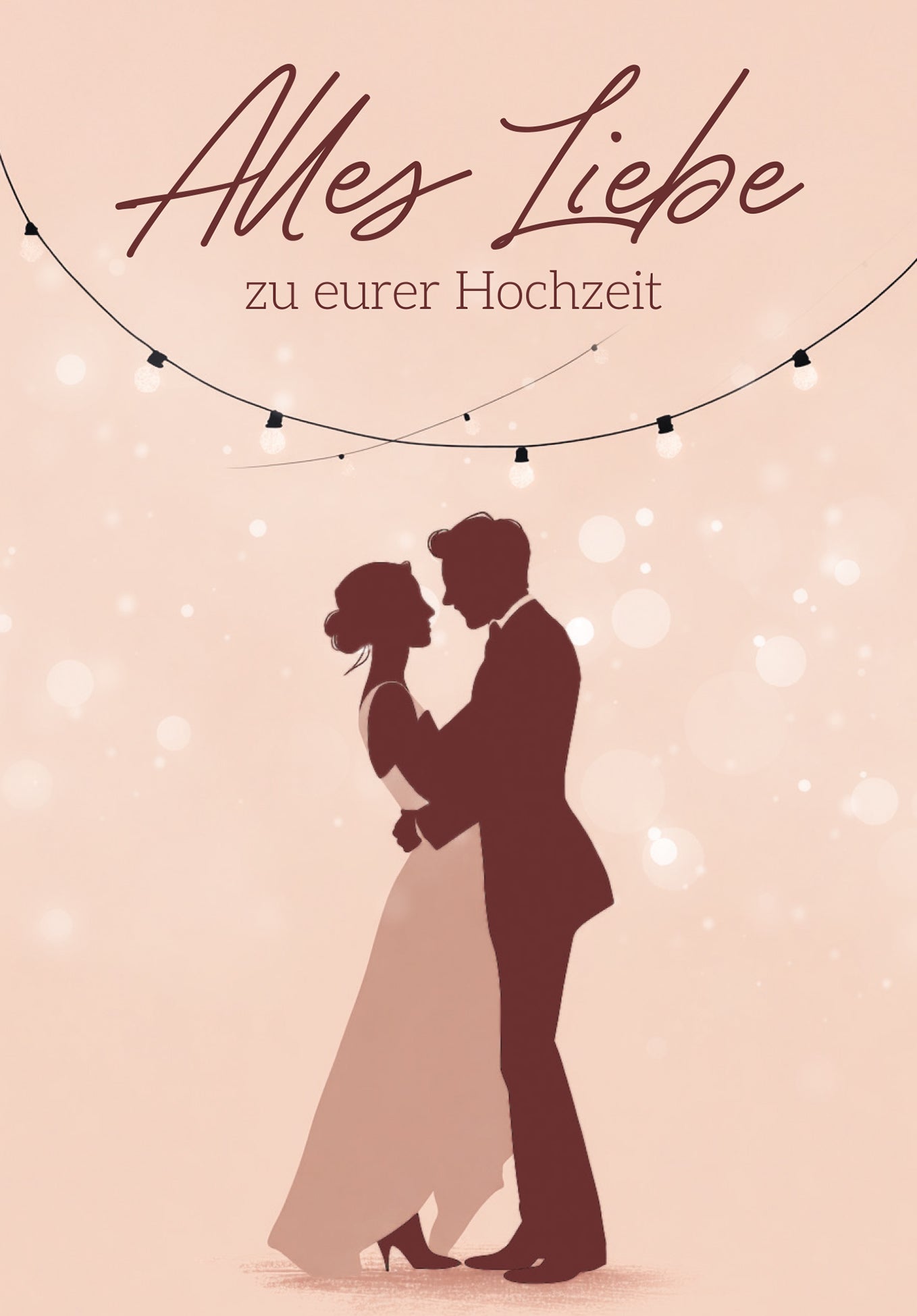 Alles Liebe zu eurer Hochzeit - Paar Tanzend
