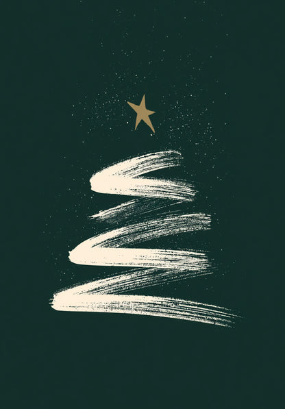 Frohe Weihnachen - Tannenbaum Sterne