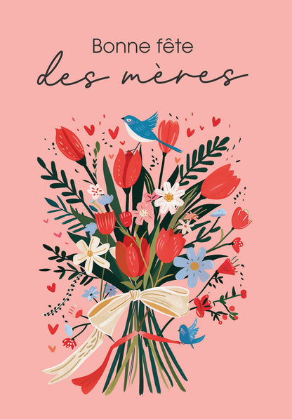 Bonne fête des mères - Bouquet Oiseau