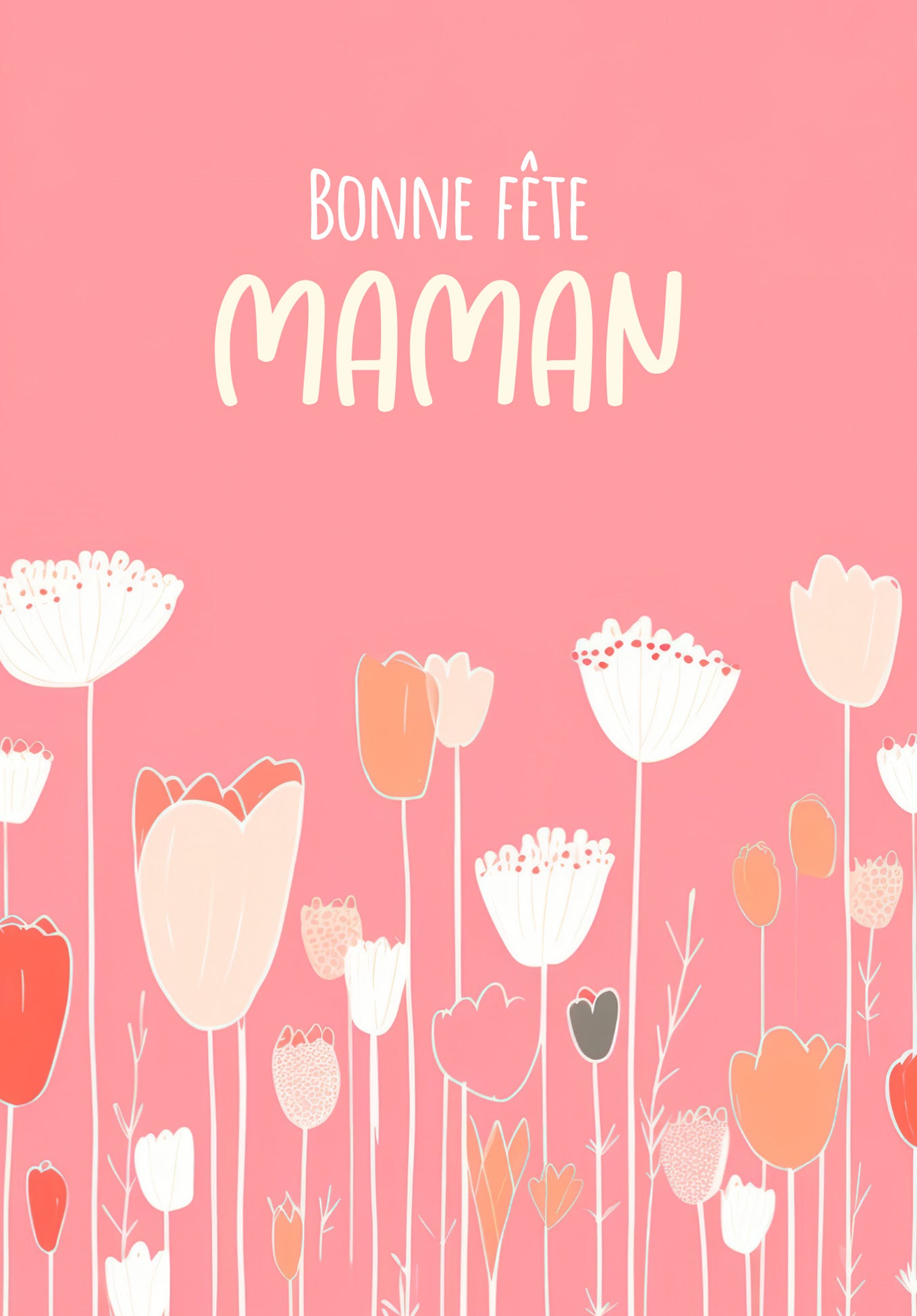 Bonne fête des mères - Un pré fleuri PDF